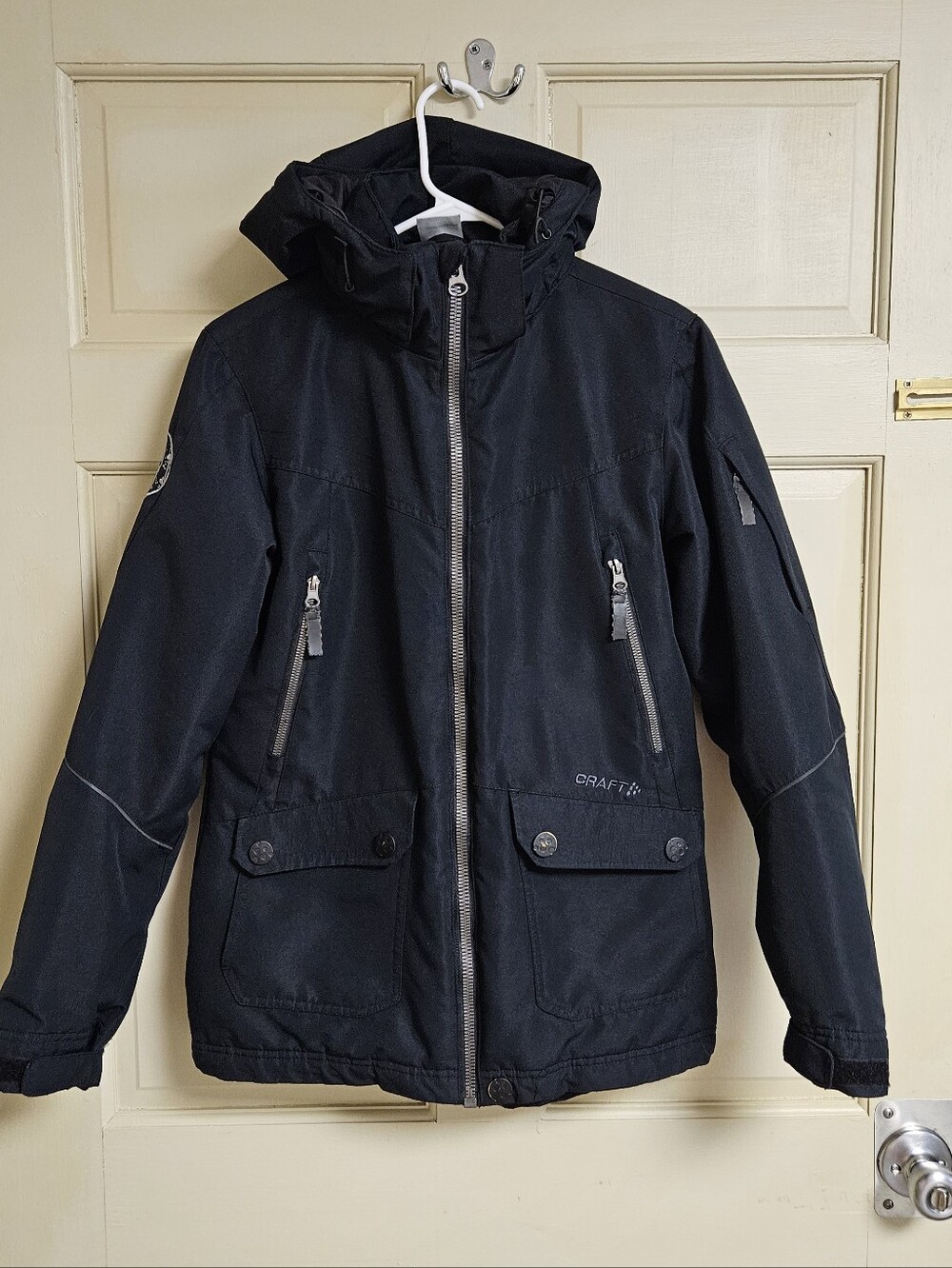 Craft Women's Black Hooded Utility / Ski Jacket - size S